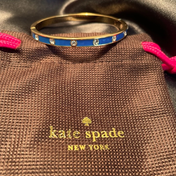kate spade Jewelry - Kate Spade Blue Enamel Bangle